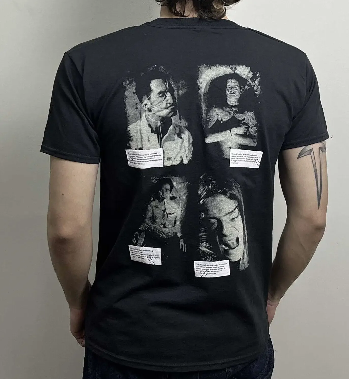 الذبيحة - تي شيرت Necroticism باللون الأسود #4