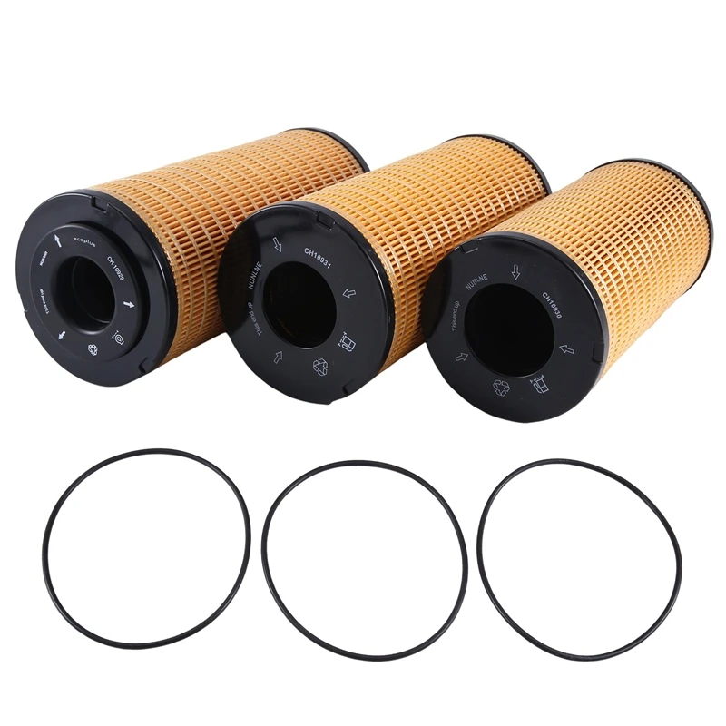 

3Pcs Fuel Filter CH10929 CH10930 CH10931 Fuel Water Separator Diesel Filter Elements For Perkins MGD06, MGE06, MGL06