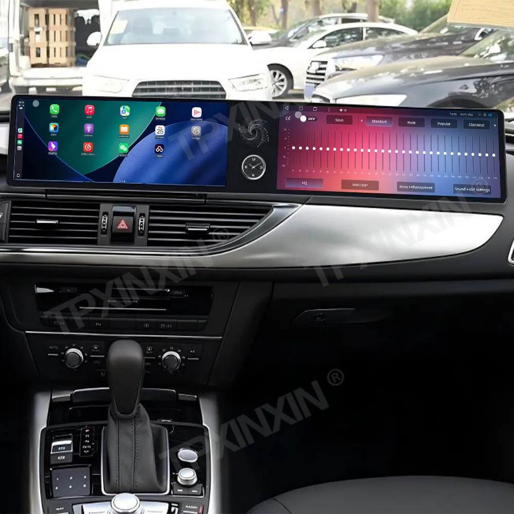 راديو سيارة مزدوج 12.3 بوصة لأودي A6 A6L 2013-2018 أندرويد 13 CarPlay نظام تحديد المواقع والملاحة مشغل وسائط متعددة رئيس ستيريو HD وحدة السيارات #4