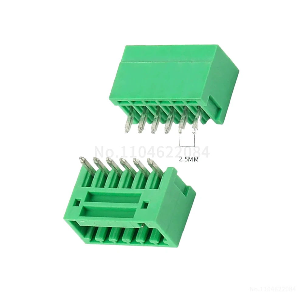 (10 Pcs) 2EDGVC 2EDGRC 2.5mm Straight Pin/Right Angle Small Pitch PCB Soldering Terminal Miniature Solder Board 15EDGVC/RC 2.5