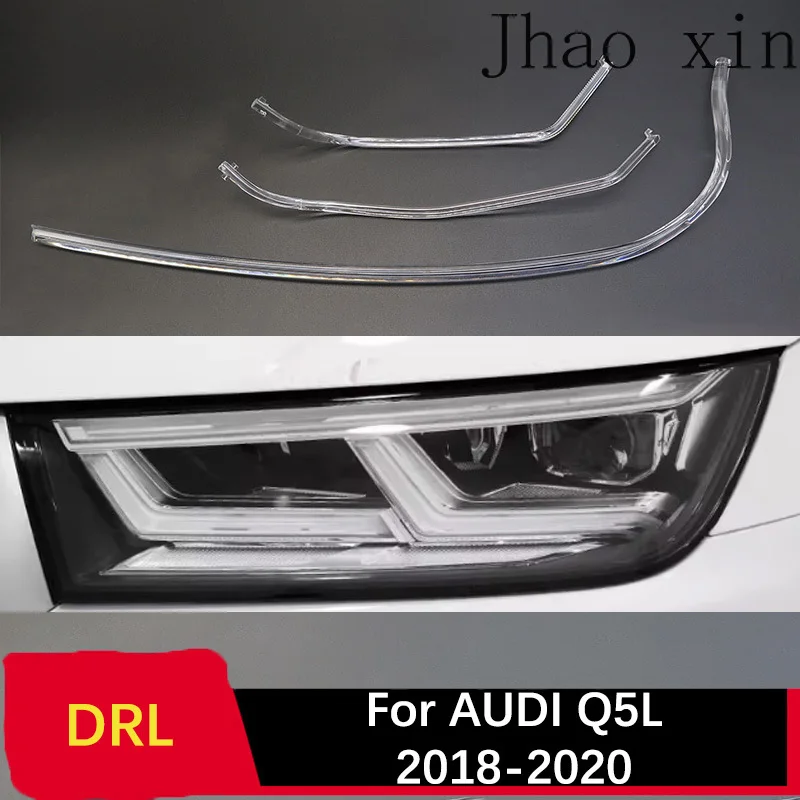 

Suitable for Audi Q5L 18-2020 Car Headlight DRL Light Guide Strip Ballast Module Front Headlamp White Light Angel Eye Guide Tube