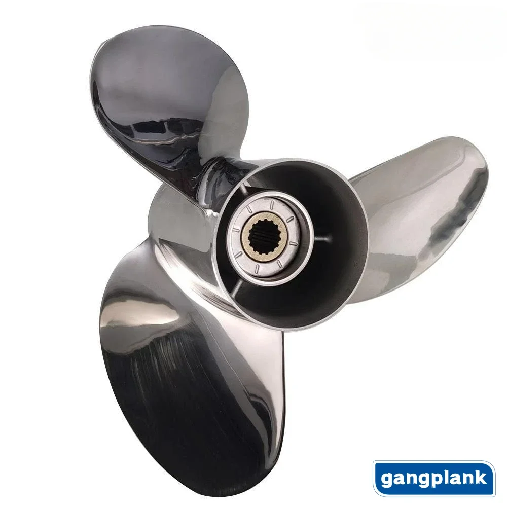 For Suzuki 60-140HP Stainless Steel Propeller Marine Outboard Propeller 13 3/4X13 13 7/8X15 13 7/8X17 14X19 14X21 15 Tooth