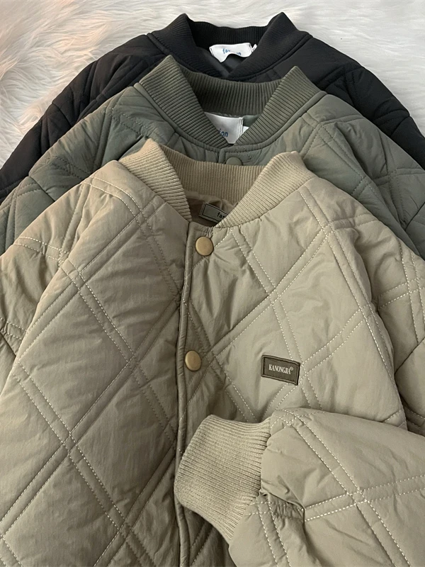 

American Style Men's Cotton Jacket Winter Thickened Warm Outerwear Casual Fashion Pilot Cotton Clothes Loose Fit Zipper