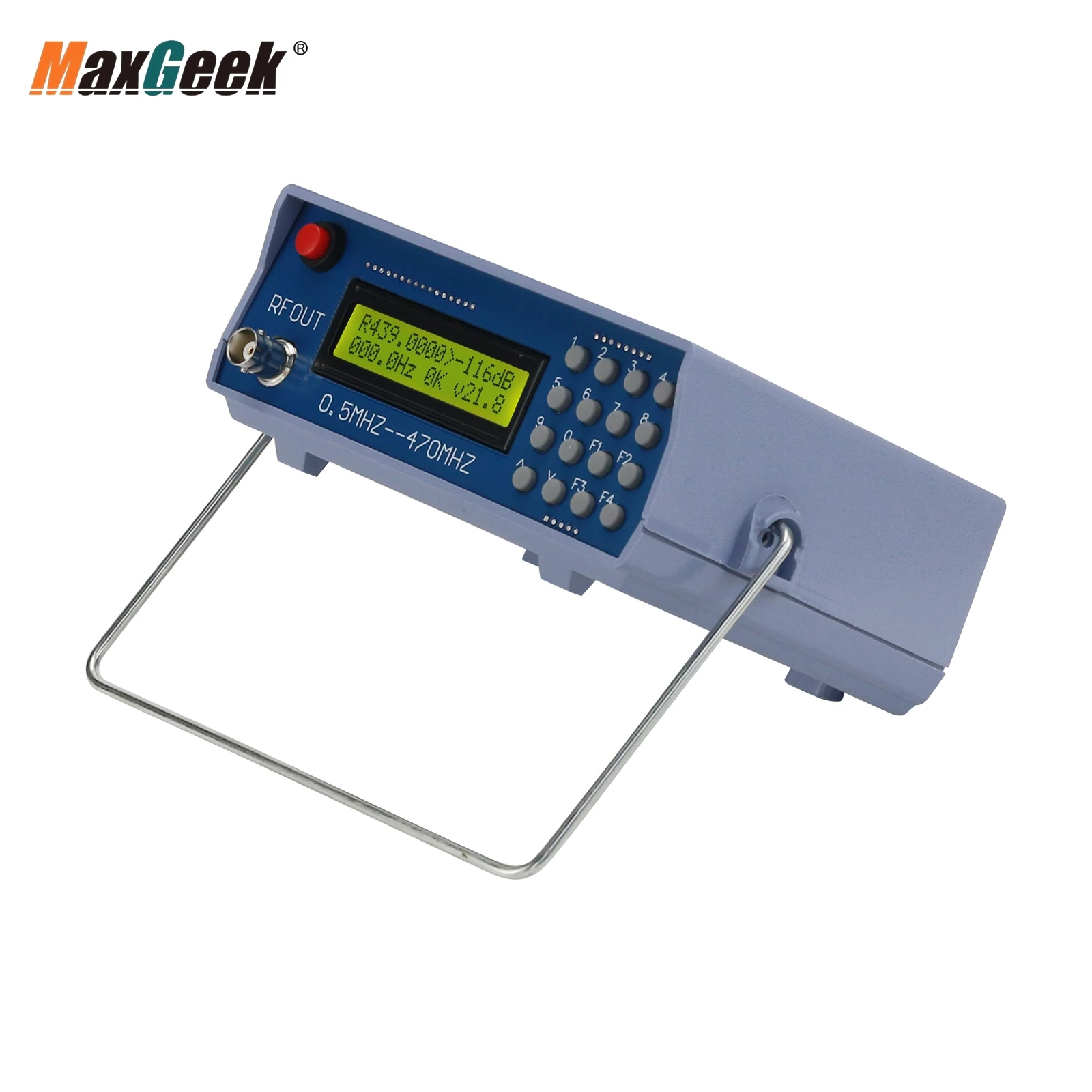 Maxgeek Signal Generator 0.5MHz-470MHz RF Signal Generator Meter Tester for FM Radio Walkie-talkie Debug Digital CTCSS Singal Ou