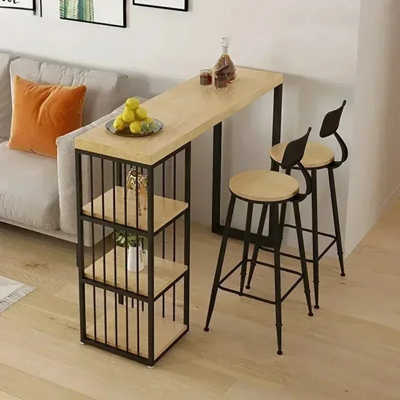 Modern Simple Bar Tables Living Room Wall Partition Kitchen Cafe High Bar Table Open Long Table De Mixage Home Furniture