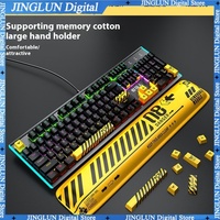 Wrangler Biochemical Theme Mechanical Keyboard 104 Key Mouse Set For Esports Games Office Keyboard And Mouse Rgb Light Effects