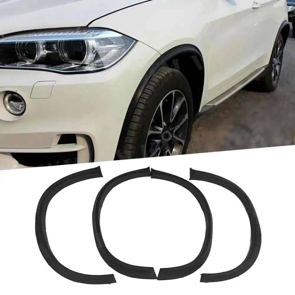 Car Fender Wide Body Wheel Eyebrow for BMW E70 X5 SUV 4 Door 2007 - 2013 PP Black Side Bumper Kits Car Protect Car Accessories