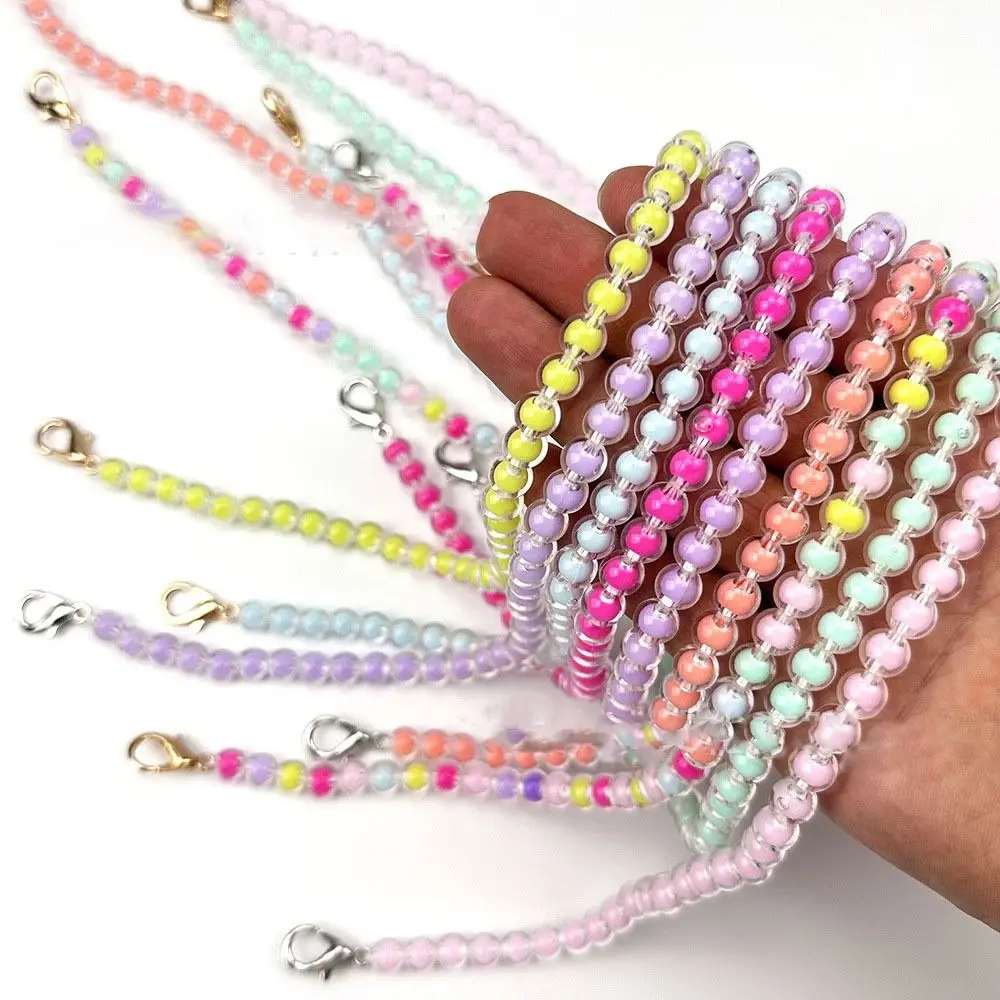 New 8mm Diameter Bead String Strap 10~100cm Handbag Handles Bead Belt DIY Bags Accessories