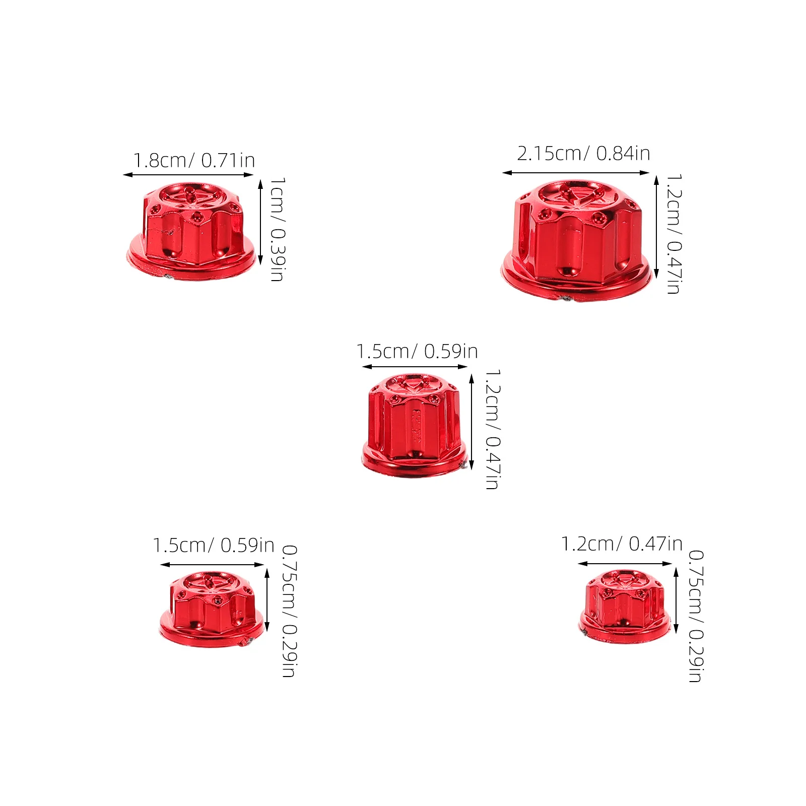 30개 개조된 오토바이 스크류 캡 커버 내구성 있는 DIY 설치 엔진 보호 장식 육각 볼트 커버