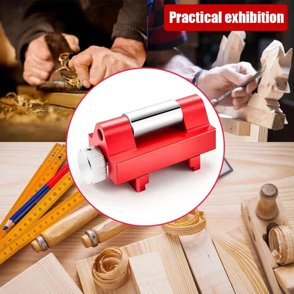 Chisel Honing Guide Stainless Steel Adjustable Jig Guide Tool for Metal Wood Chisel Abrasive Sharp Fixed Angle Sharpener Kit