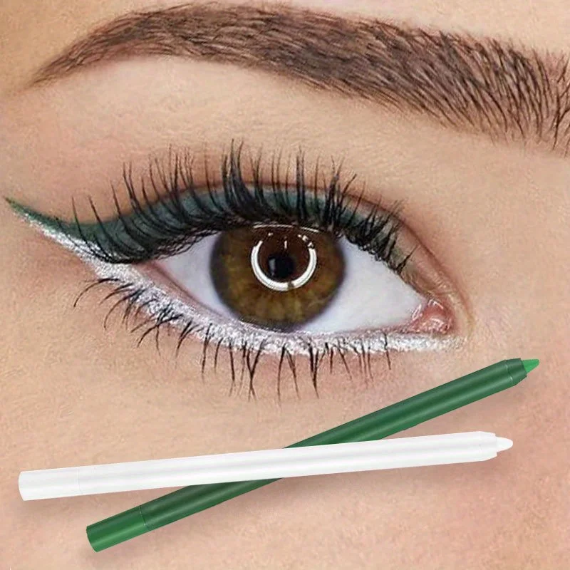 Matte Smooth Green Black Eyeliner Gel Pencil Fast-drying Waterproof Anti-sweat Lasting Eyeliner Pen Eye Beauty Makeup Cosmetics