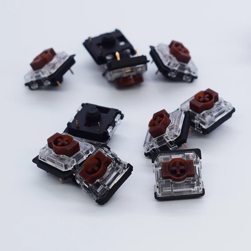 GATERON KS-33 – przełącznik o niskim profilu 2.0, czarna obudowa, 3 piny, kolor niebieski, czerwony, brązowy, RGB, możliwość personalizacji, przełącznik do klawiatury mechanicznej, umożliwiający wymianę w czasie pracy (hot swap). — zdjęcie produktu 5