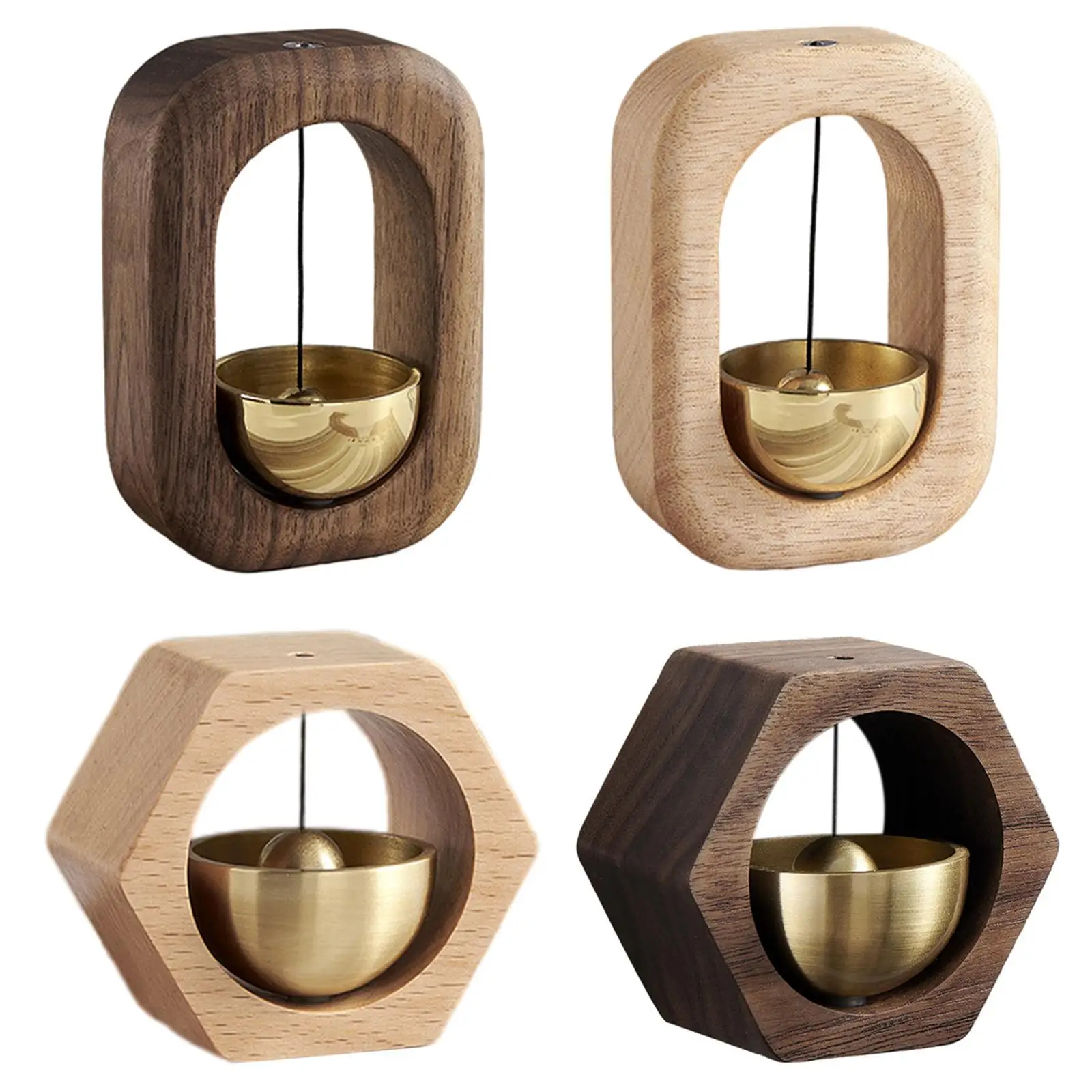 Vintage Style Door Wind Chime Doorbell Copper Bell for Home Refrigerator Magnet Windchime Housewarming Gift Home Decoration