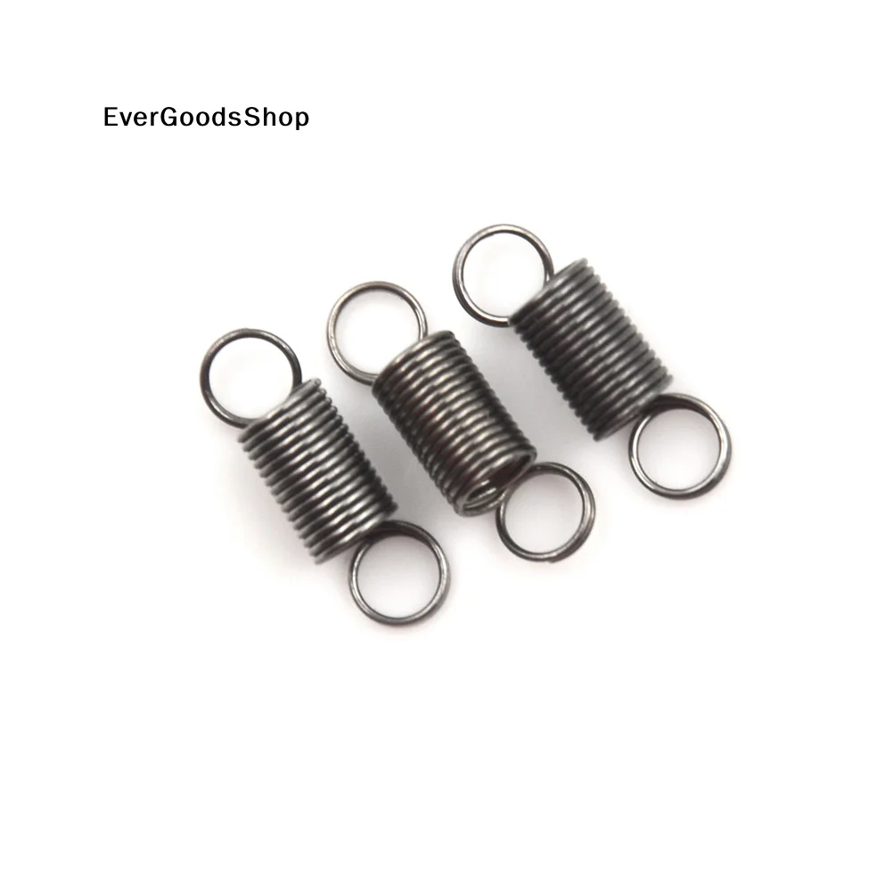 New 10pcs/pack 15mm Draw To 30mm Stainless Steel small Tension Springs With Hook For Tensile DIY Toys