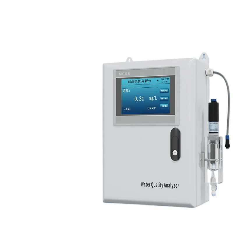 On-line water quality analyzer sewage pool intelligent pH residual chlorine sensor residual chlorine detector