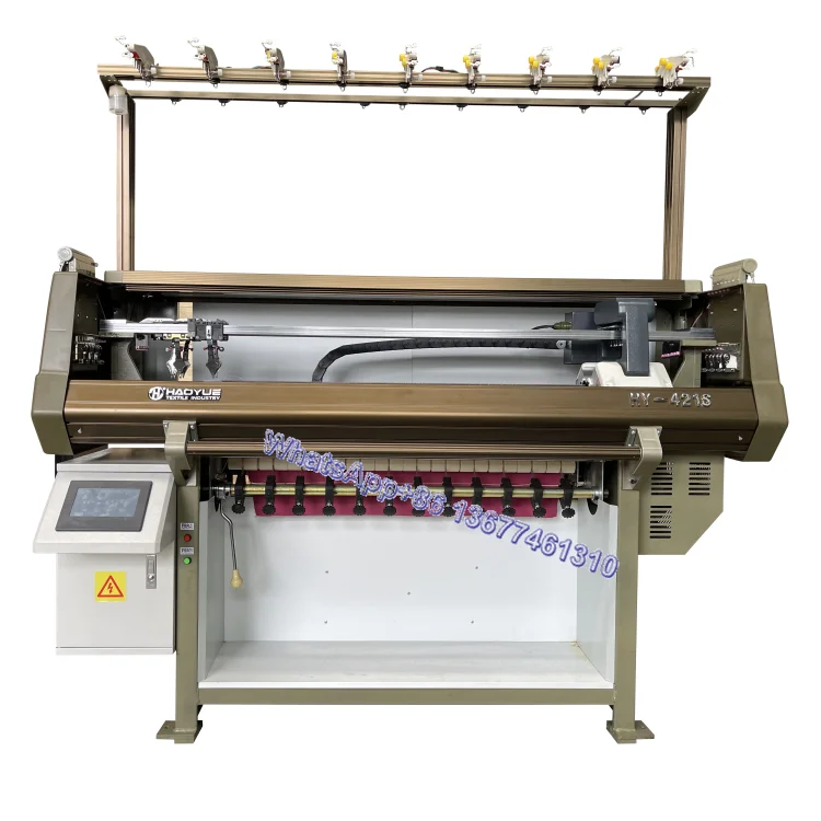 HY-521S 550W MAQUINA TEJEDORA DE CUELLOS Y PUDOS TEJIDOS DE 52" GALGA 12