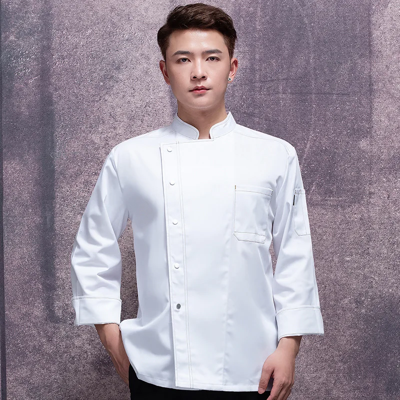 C104 Restaurant Chef Uniform Cafe Kitchen Chef Jacket Hotel Food Service Cooking Outfit Cafe Shop Waiter Uniform