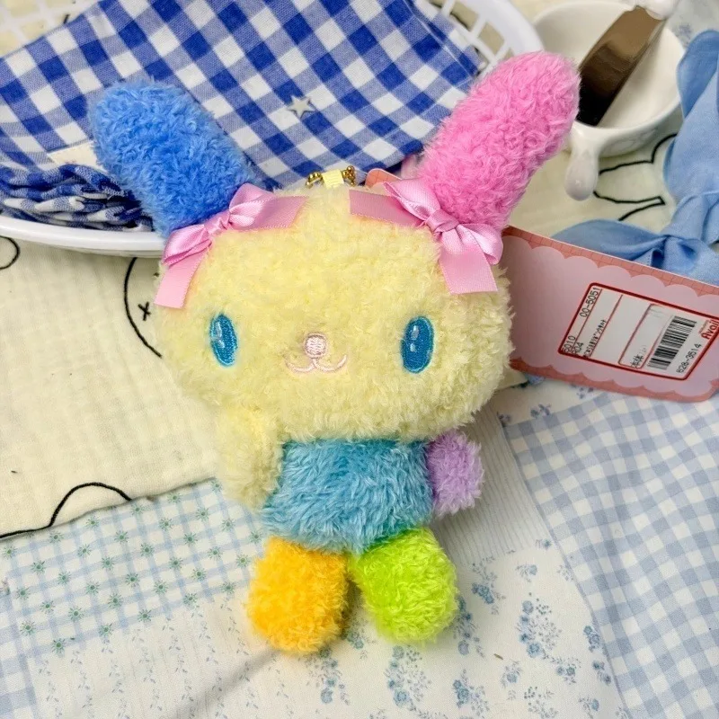Kawaii Sanrio, милая застежка-сердце usahana Wink, плюшевая кукла, брелки для девочек, ситцевый кролик, пушистая сумка, подвеска, мягкий кролик, плюшевые подарки