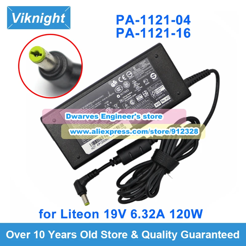 

Genuine PA-1121-16 AC Adapter PA-1121-04 A11-120P1A 19V 6.32A For ACER ASPIRE V3-771G-9697 V3-772G V3-772G-5413 8943G-9319