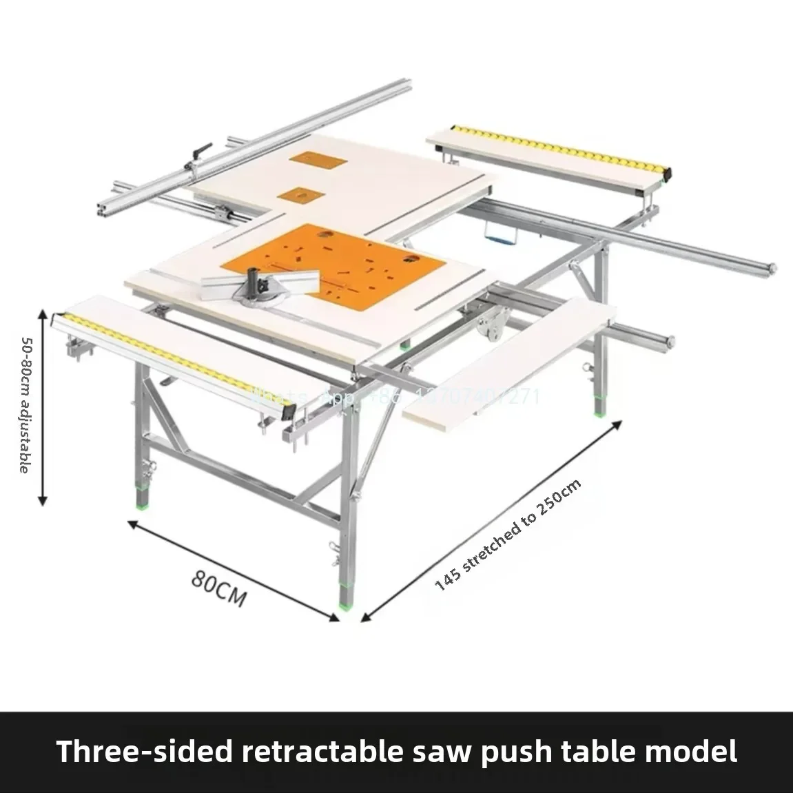 80*145 DIY Electric Folding Lifting Work Saw Multifunctional Woodworking WorkTable Mini Table Saw Electric Woodworking Saw Table