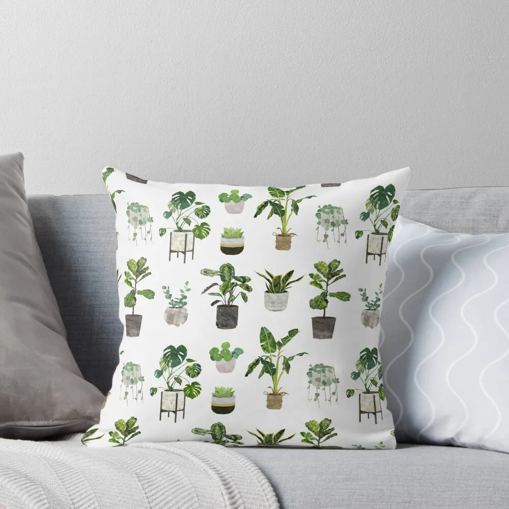 Papercut houseplants Throw Pillow Luxury Sofa Cushions Couch Pillows Cushion Cover Luxury Sofa Decorative Covers pillow