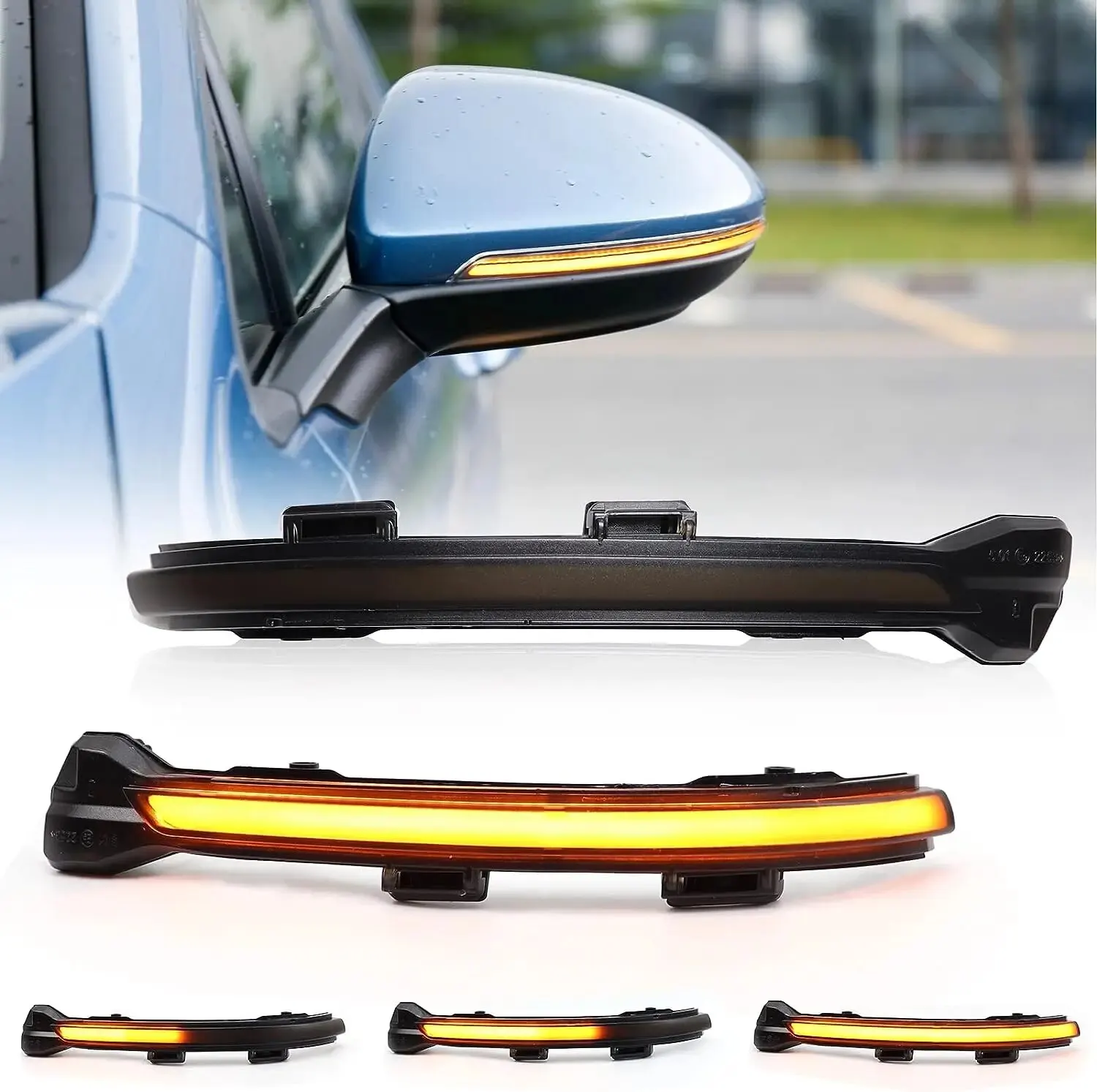 Dla VW Golf 7 VII MK7.5 JETTA MK7 Touran Dynamiczny kierunkowskaz LED Boczne skrzydło Lusterko wsteczne Wskaźnik Migacze Światło sekwencyjne