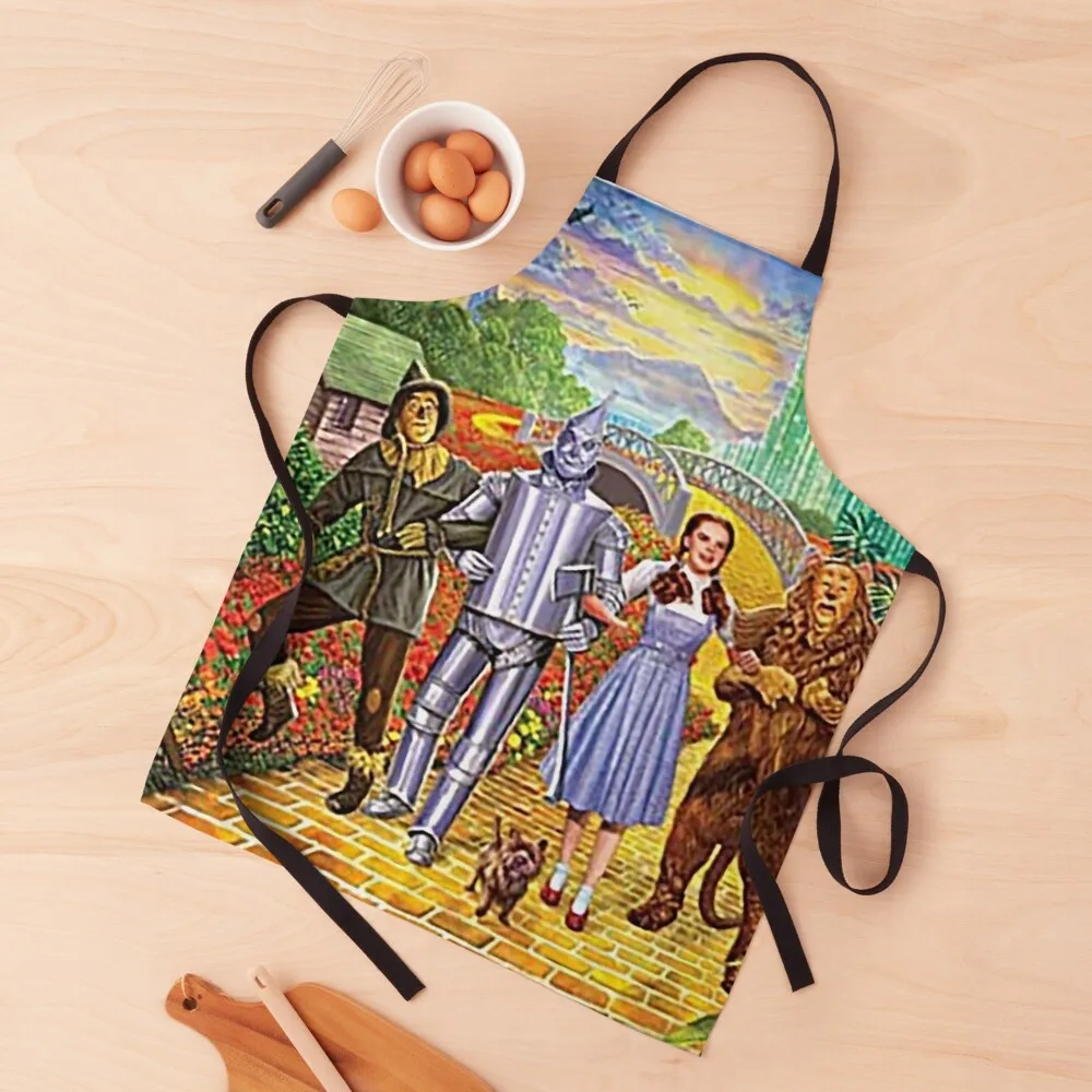 

Follow The Yellow Brick Road - Wizard Of Oz Apron Kitchen For Men New year's Apron