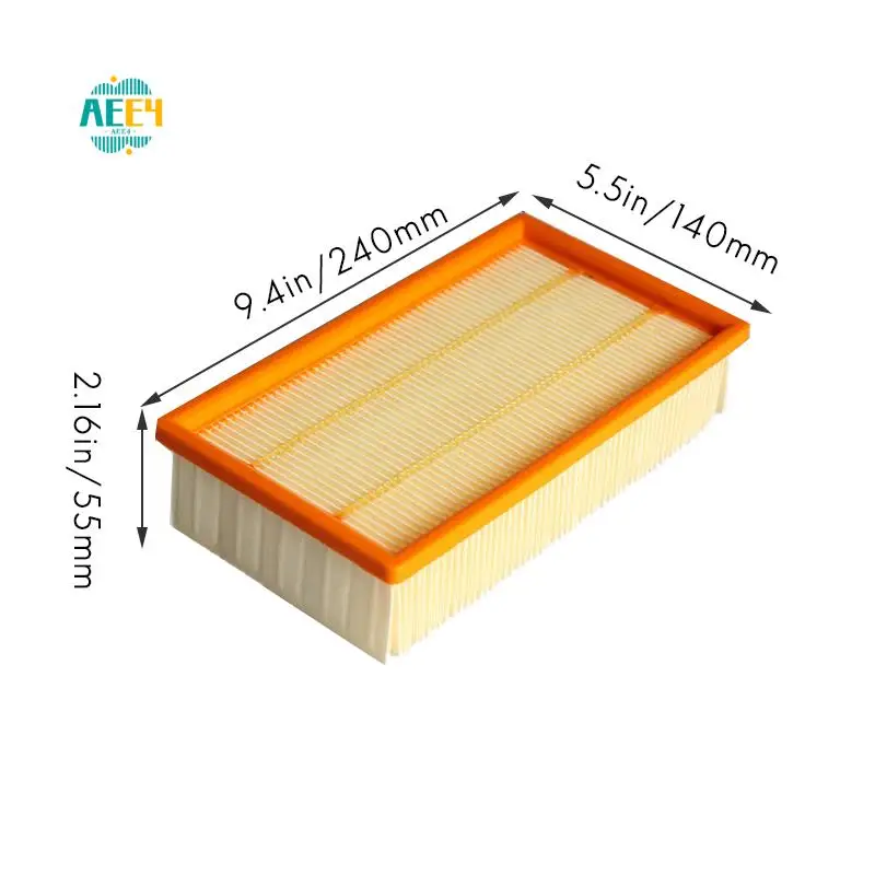 

AEE4-Flat Pleated Filter Flat Filter Replacement For Karcher NT 25/1 , NT 35/1 , NT 45/1, NT 55/1, NT 611 ECO Vacuum Cleaner