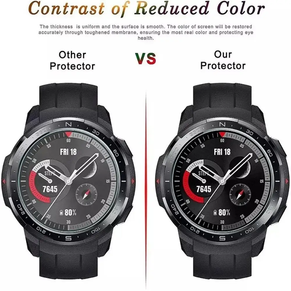 Tempered Glass Screen Protector For Honor Watch GS Pro Smart Watch Screen Protector For Honor GS Pro Film Full Coverage Film