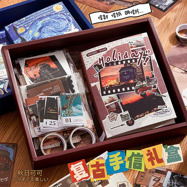 Letter Paper & Notebook Gift Set: Aesthetic Creative Stationery with 164 Pieces for Birthdays & Holidays-Pick 1 of 4 Designs