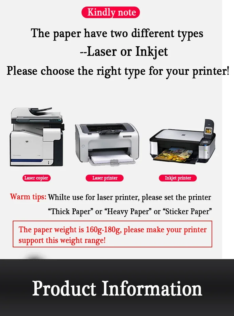 10 stücke A4 Selbst-klebe PP Synthetische Papier Wasserdicht Reißfest Kratzfest Label Aufkleber Für Laser Inkjet Drucker – Detail 3