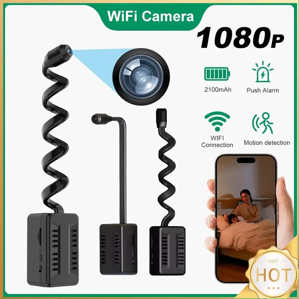 

Мини-камера Wi-Fi 1080P с функцией обнаружения движения, беспроводная камера для наблюдения за детьми и домашними животными