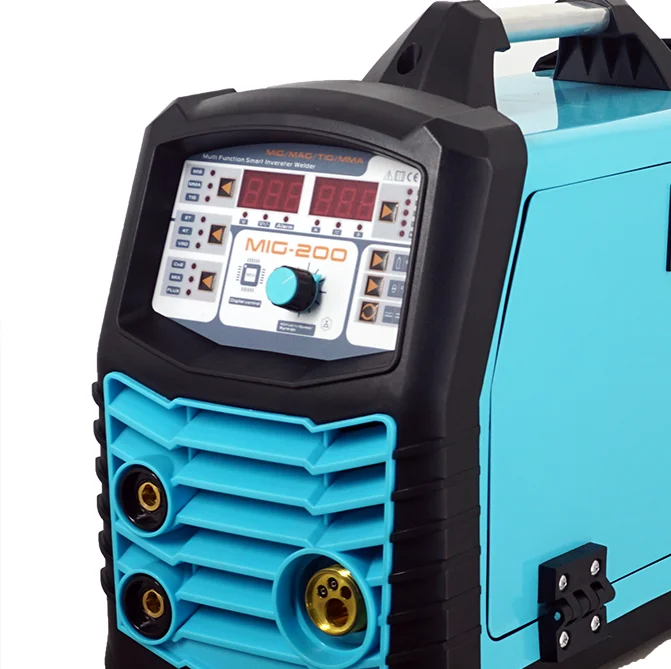 Digital mig-200 MIG welder 200amp 110/220v dual voltage gas gasless mig welding machine MIG/LIFT TIG/ARC 3 IN 1 multiprocess