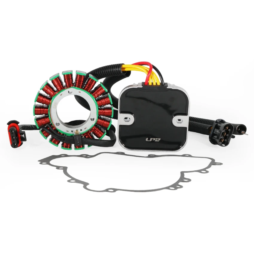 

Motorcycle Stator Coil & Regulator Rectifier & Gasket Generator Cover Set For Polaris ACE 900 EFI EPS DE 2016