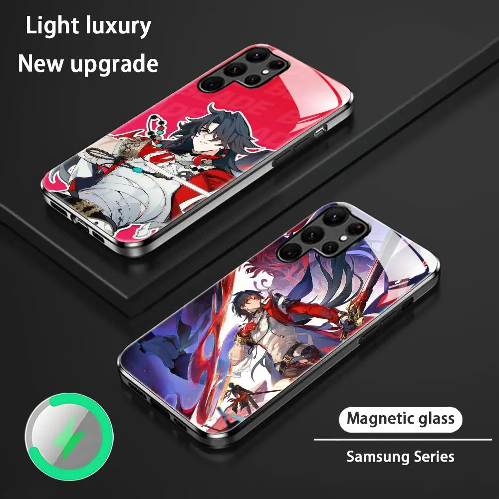 Rail Phone Case For Samsung S26 S25 S24 S23 S22 S21 S20 HSR Mortenax Plus Star Blade Ultra Glass Magnetic Case