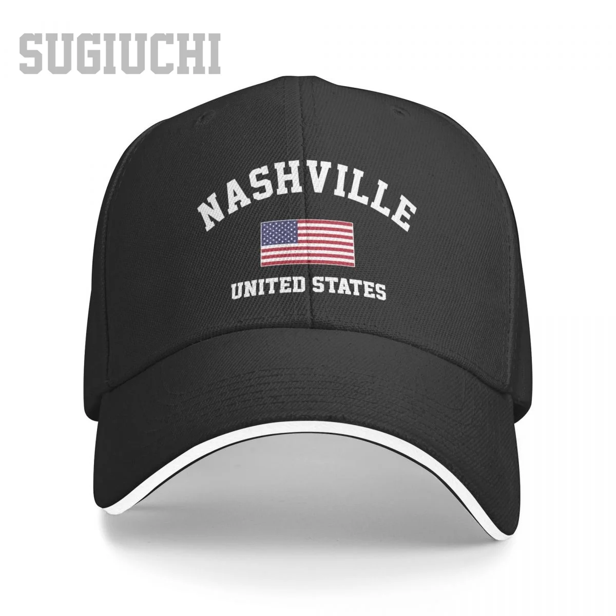 

Unisex Sandwich Nashville Of USA United States City Baseball Cap Men Women Hip Hop Caps Snapback Golf Hat Fishing