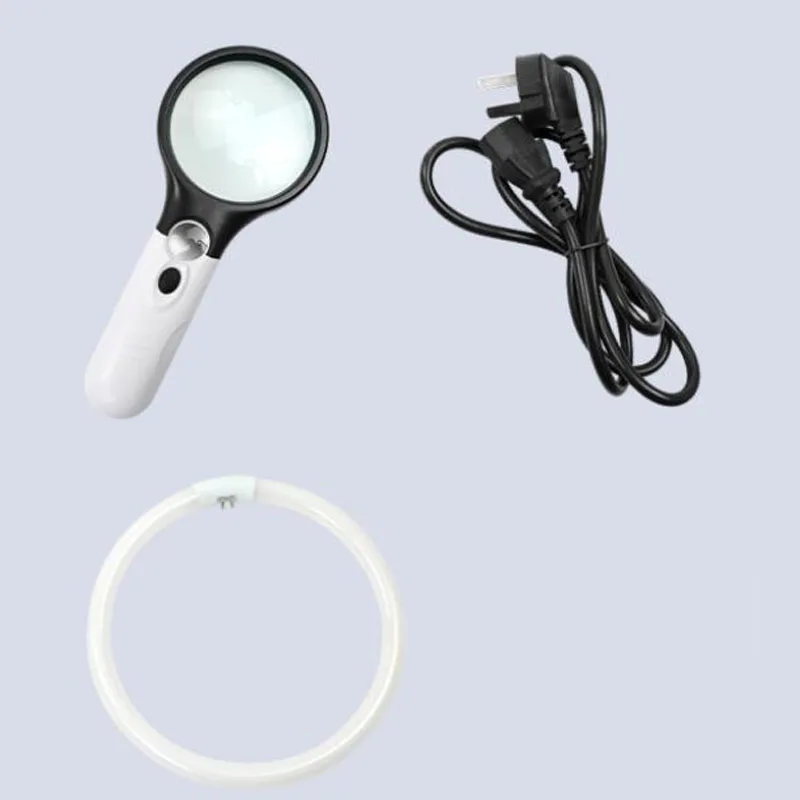 Cereal seed and plant leaf checklist with magnification and LED lighting, TJD-800 seed purity workbench