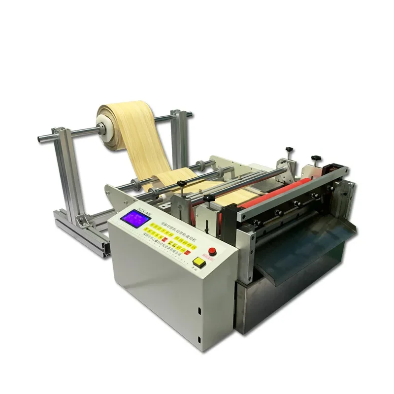 Microcomputer Fabric Paper Pvc Pe PET Protective Film Roll To Sheet Measuring Cutting Machine