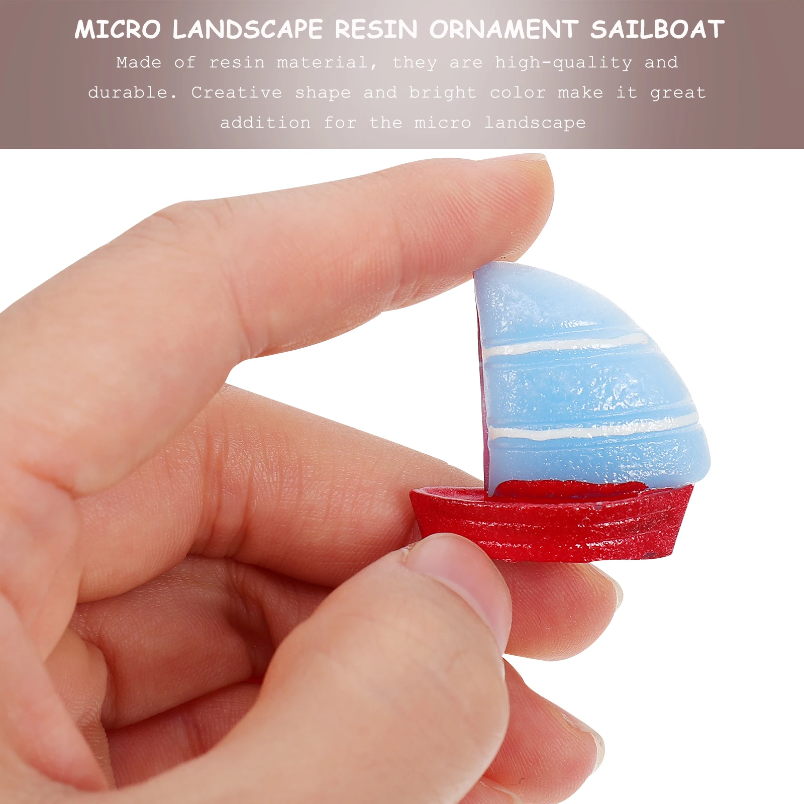 

15 Ornament Nautical Decorate Boat Toy Resin Sailboat Statue Decorations Sailing Toys Aquarium