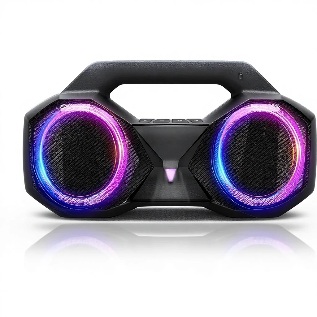 

For Speaker 80W Peak Loud Bass 20H Playtime IPX7 Waterproof RGB Lights TWS USB/Auxiliary Portable Outdoor Home Party Pool