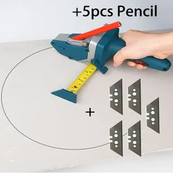 Ferramenta De Corte De Placa De Gesso Drywall Ferramenta De Artefato De Corte Com Escala Gesso Cartonado Edger Carpintaria Escriba Manual Desenho Do Círculo