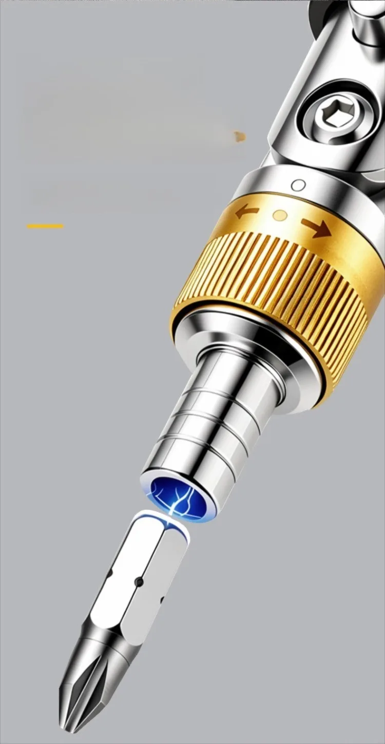 14-in-1 Multifunktions-Ratschenschraubendreher-Set, magnetische Schraubendreher-Bits, Handwerkzeug für Reparaturen, Schraubendreher-Bit-Set für Heimwerker – Detail 7