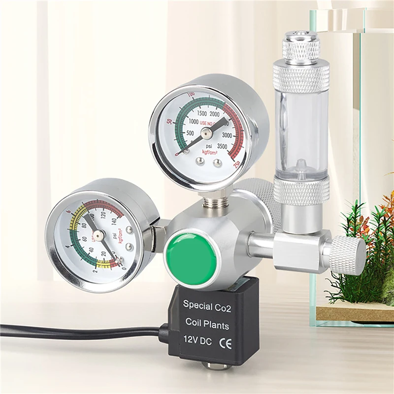 

Регулятор давления CO2 для аквариума W21.8 с двойным манометром и электромагнитным клапаном, система контроля давления CO2