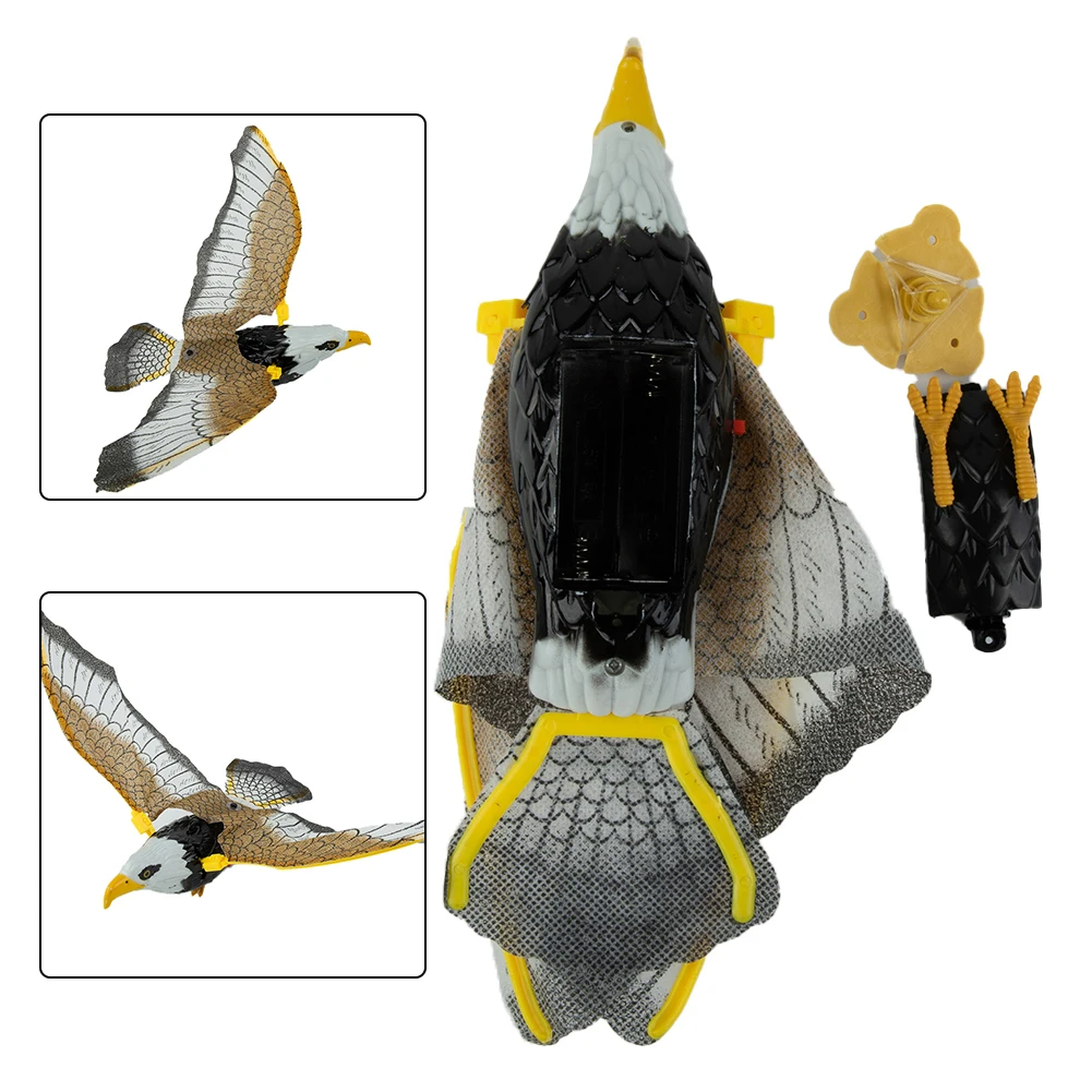 Plastic Hanging Decoy Bird Scarer Deterrent For Garden Farm Pest Control Outdoor Animal Hunting Fake Hawk