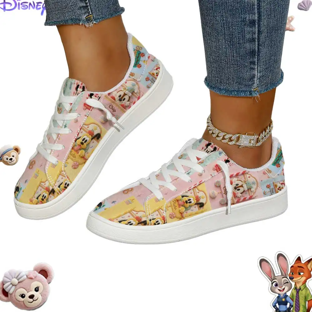 

Женские низкие кроссовки Disney Pluto & Friends с милым принтом — стильная повседневная обувь