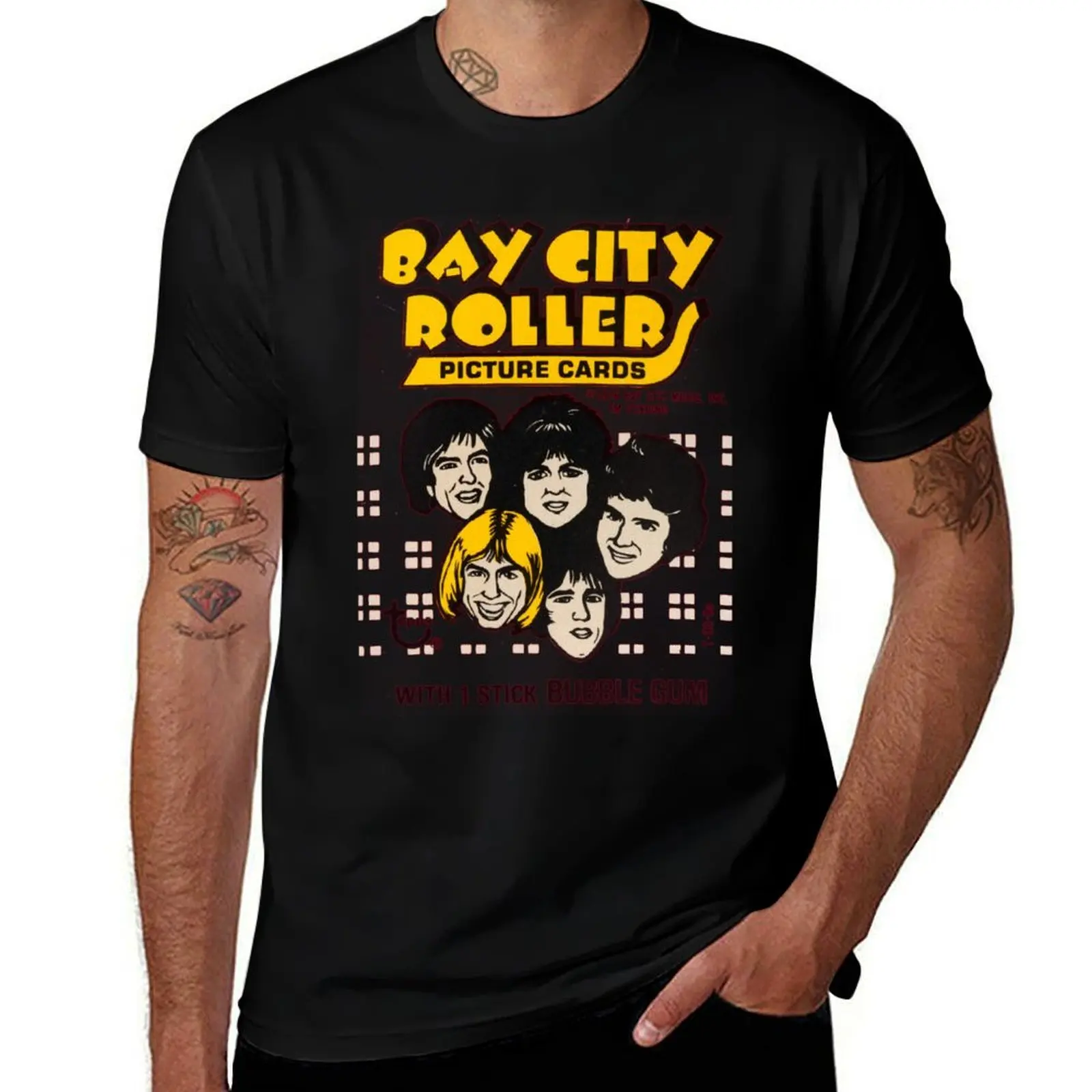 Bay City Rollers - S-A-T-U-R-D-A-Y NIGHT! ! تي شيرت رجالي مصمم تي شيرت رجالي 100% قطن ماركة فاخرة تي شيرت #1