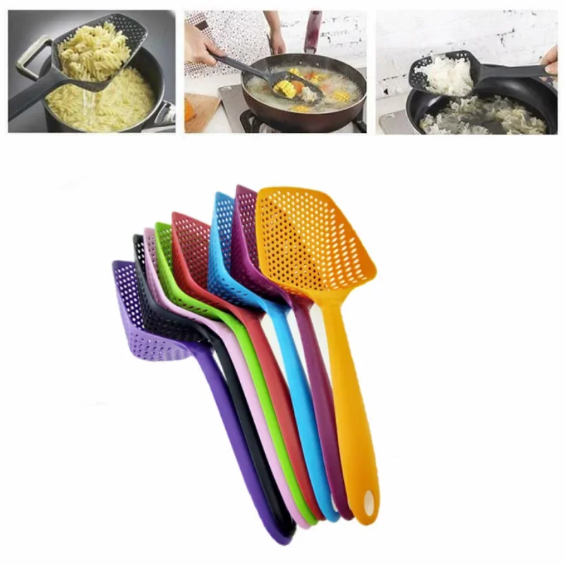 Large Colander Scoop Kitchen Accessories Scoop Drain Gadgets Strainer Veggies Eco-friendly Material Kitchen Tools image 2