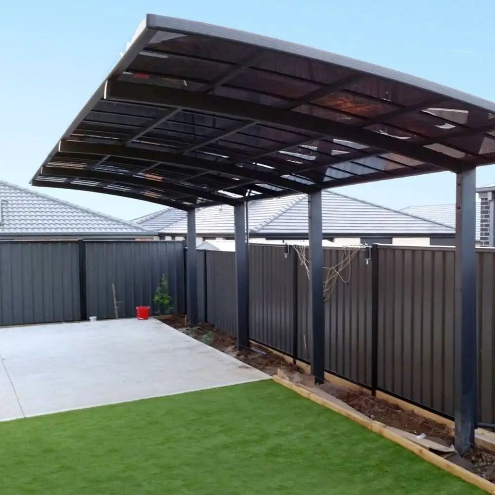 Independent Installation Backyard Carport Cost Effective Rainproof Car Shelter Garden Balcony Patio Aluminum Acrylic Car Parking