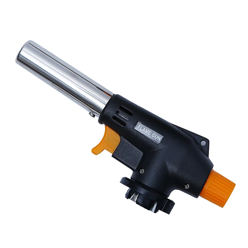 BBQ Cooking Welding Gas Torch Flame Gun Nozzle Outdoor Camping Ignition Flamethrower Heating Butane Burner Spray Equipment