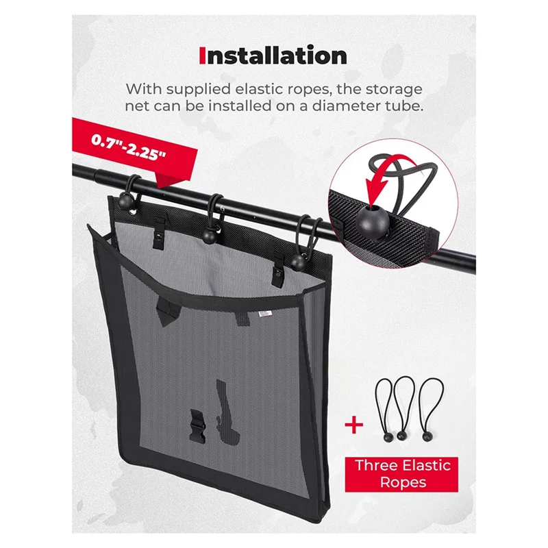 A19Q-prullenbak voor uw Utv Atv Universele accessoires Mesh vuilniszak Vinyl compatibel voor Polaris Rzr